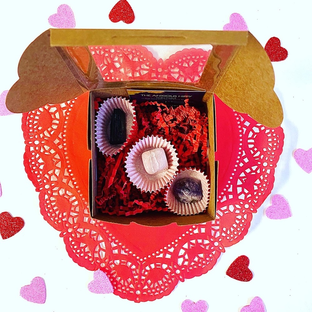Amethyst, Rose Quartz, Crystal Gift Box